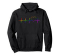 Lgbt Heartbeat Gift Proud Gays Lesbians Hoodie - Minimalist Print Men Women - T-Shirt, Sweatshirt, Hoodie