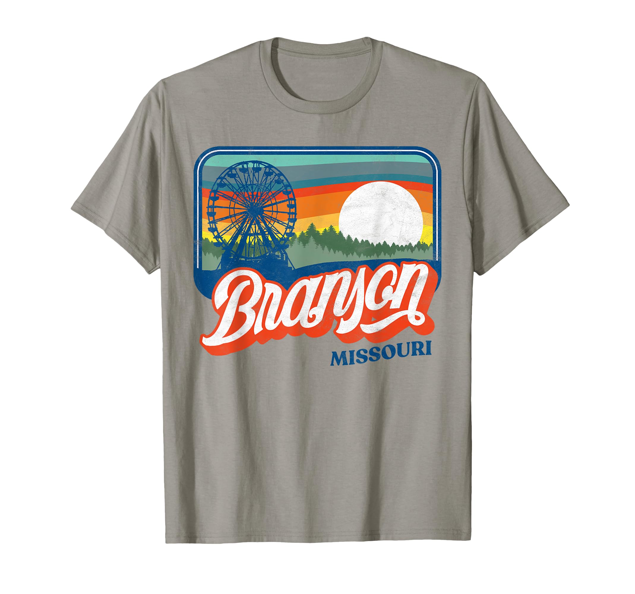 Branson Missouri 80S Distressed T-Shirt - Graphic Print Unisex - T-Shirt, Sweatshirt, Hoodie