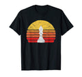 White Bishop Chess Piece Sunset Distressed T-Shirt - Unique Graphic Unisex - T-Shirt, Sweatshirt, Hoodie