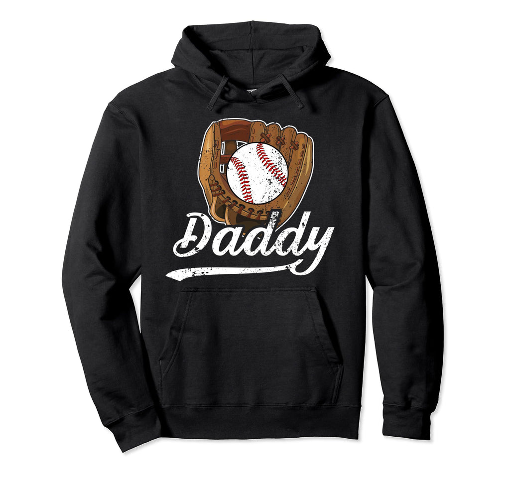 Daddy Baseball Catcher Dad Baseball Catcher Hoodie - Graphic Print Unisex - T-Shirt, Sweatshirt, Hoodie