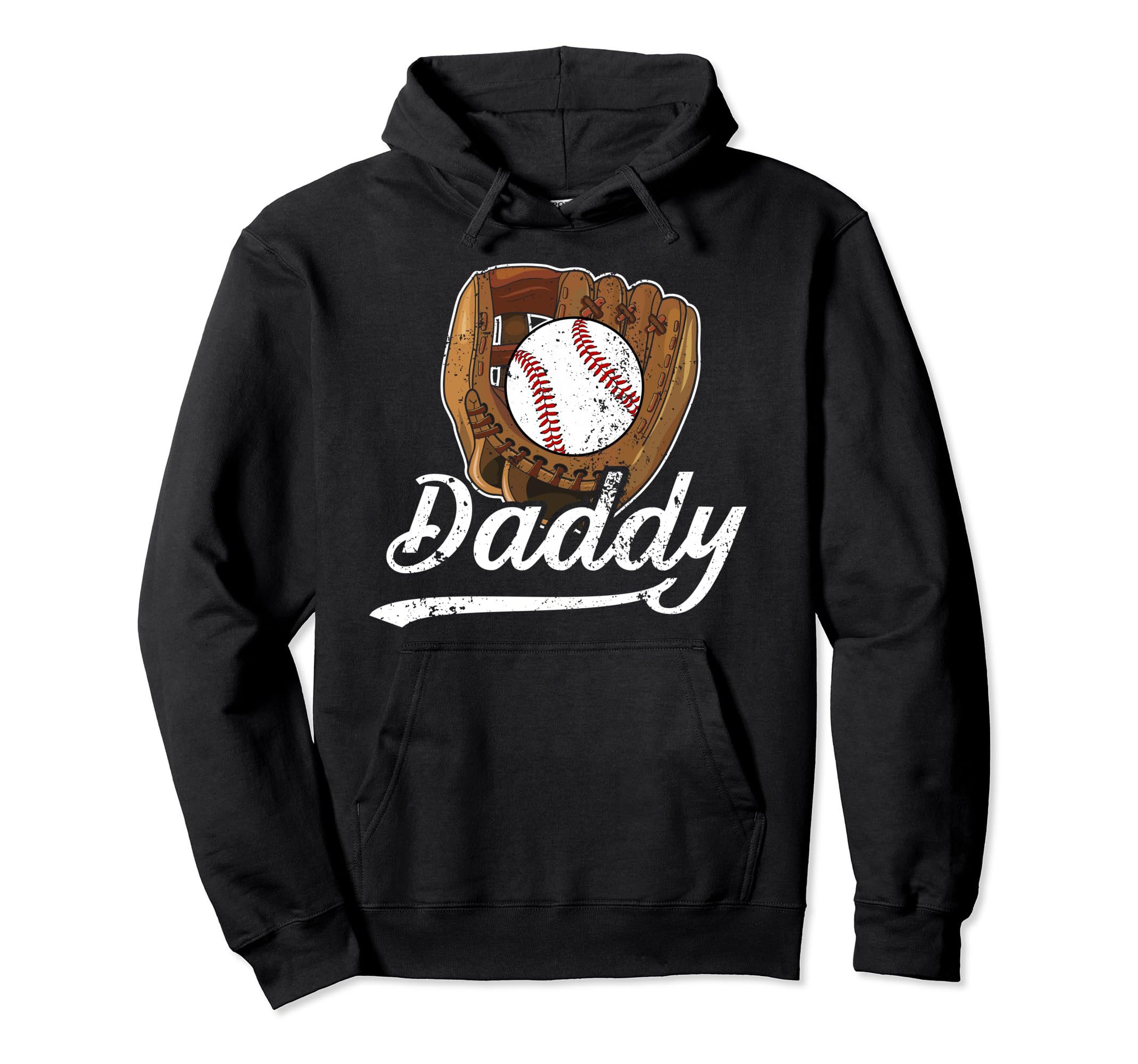 Daddy Baseball Catcher Dad Baseball Catcher Hoodie - Graphic Print Unisex - T-Shirt, Sweatshirt, Hoodie