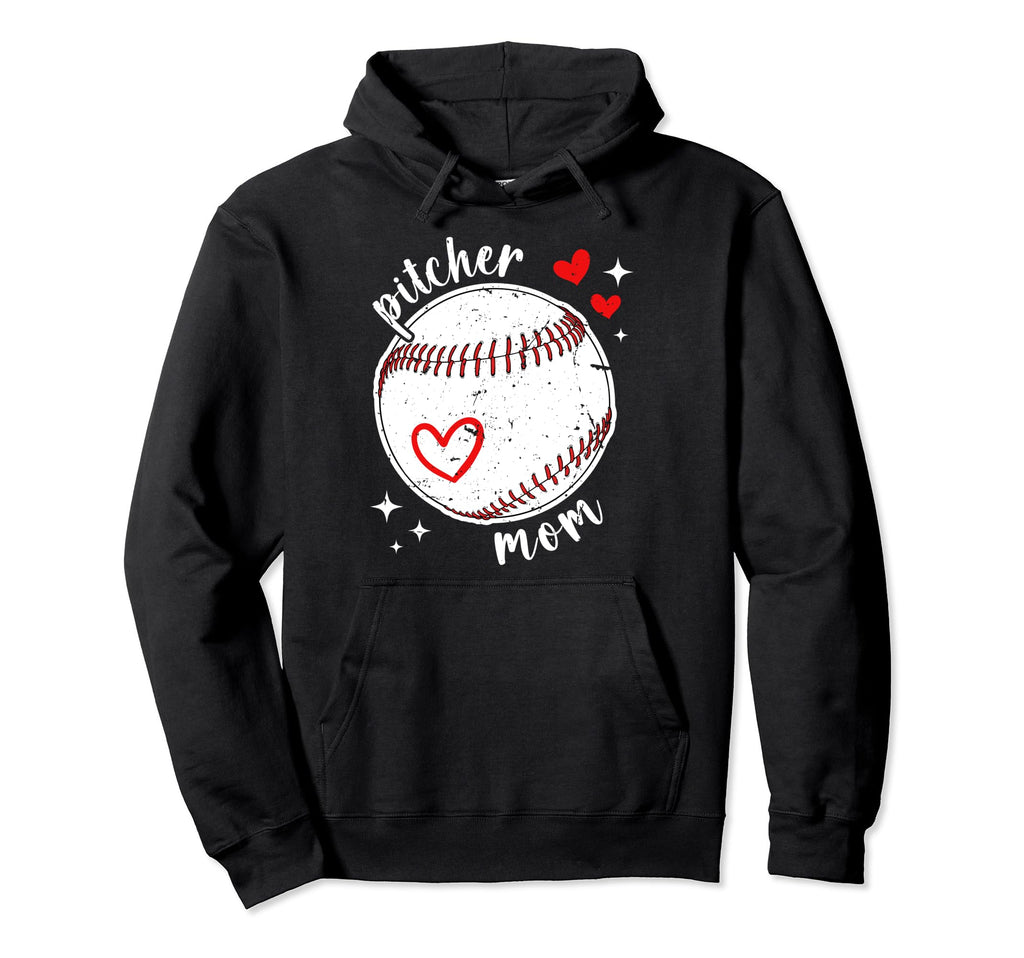 Baseball Pitcher Mom Baseball Pitcher Hoodie - Aesthetic Graphic Men Women - T-Shirt, Sweatshirt, Hoodie