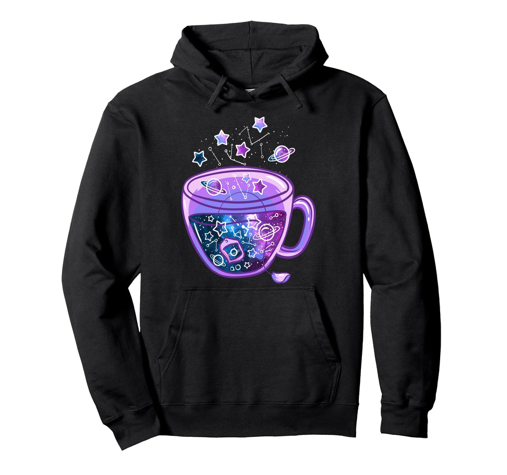 Vaporwave Galaxy Cup Japanese Art Cup Hoodie - Unique Graphic Men Women - T-Shirt, Sweatshirt, Hoodie
