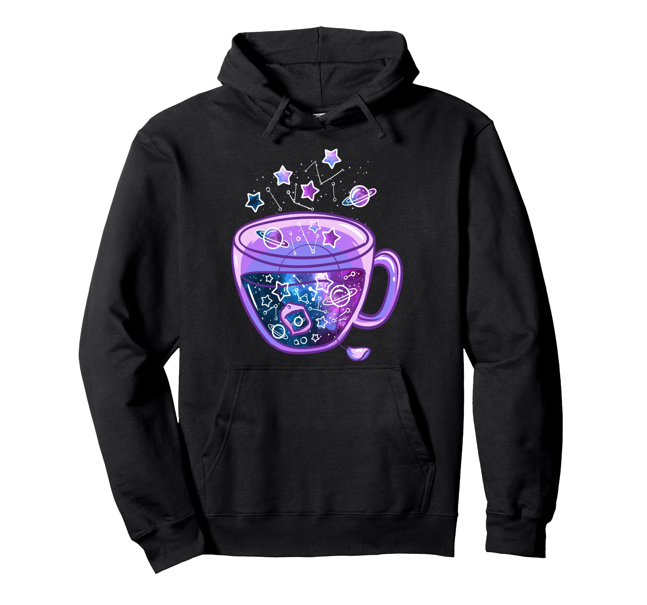 Vaporwave Galaxy Cup Japanese Art Cup Hoodie - Unique Graphic Men Women - T-Shirt, Sweatshirt, Hoodie