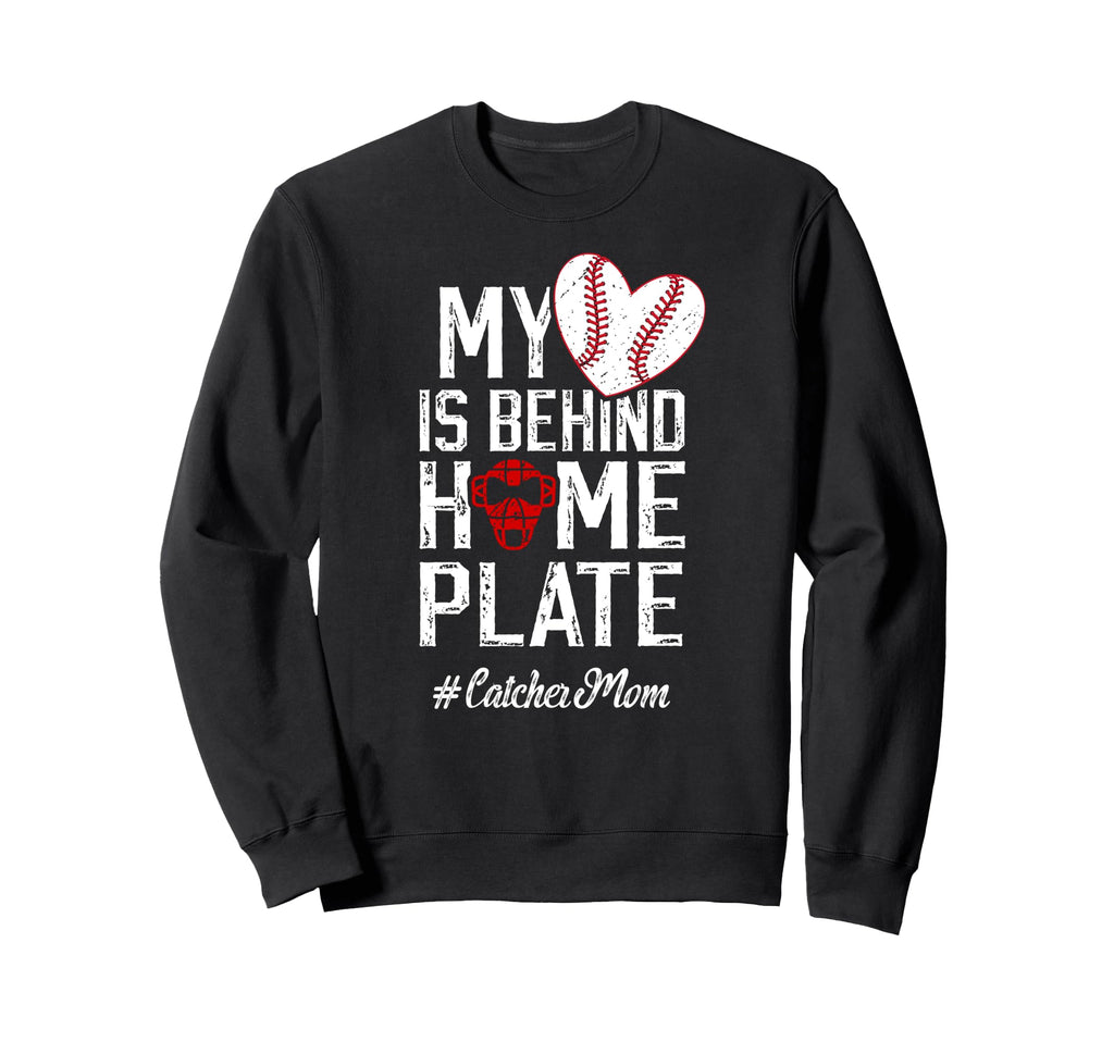 Proud Baseball Catcher Mom Sweatshirt - Custom Art Print Men Women - T-Shirt, Sweatshirt, Hoodie