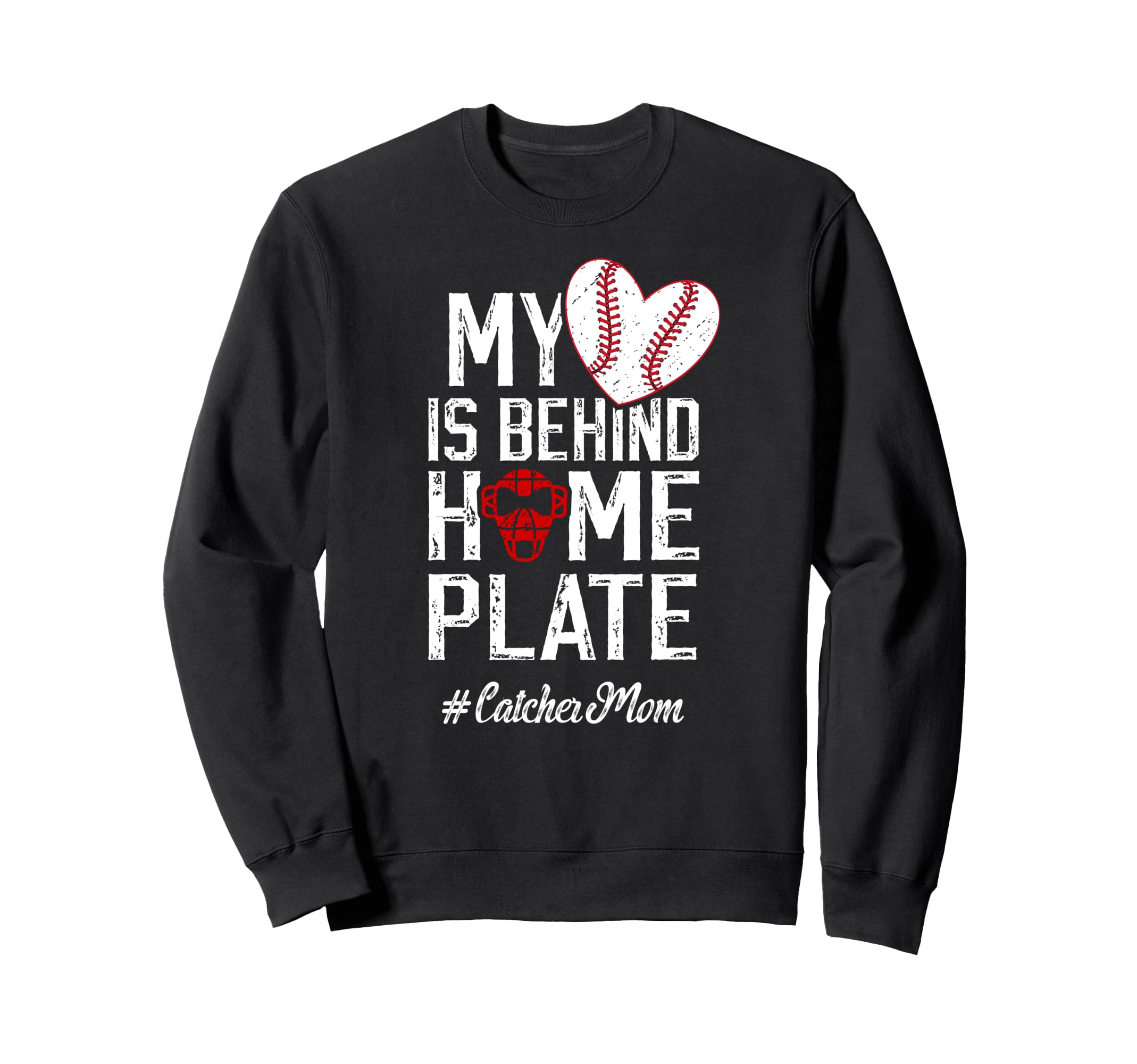 Proud Baseball Catcher Mom Sweatshirt - Custom Art Print Men Women - T-Shirt, Sweatshirt, Hoodie