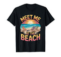 Palm Trees Ocean Meet Me Beach Summer T-Shirt - Trendy Graphic for Adults - T-Shirt, Sweatshirt, Hoodie