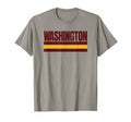 Fun Washington Red Yellow Striped T-Shirt - Graphic Print for Adults - T-Shirt, Sweatshirt, Hoodie