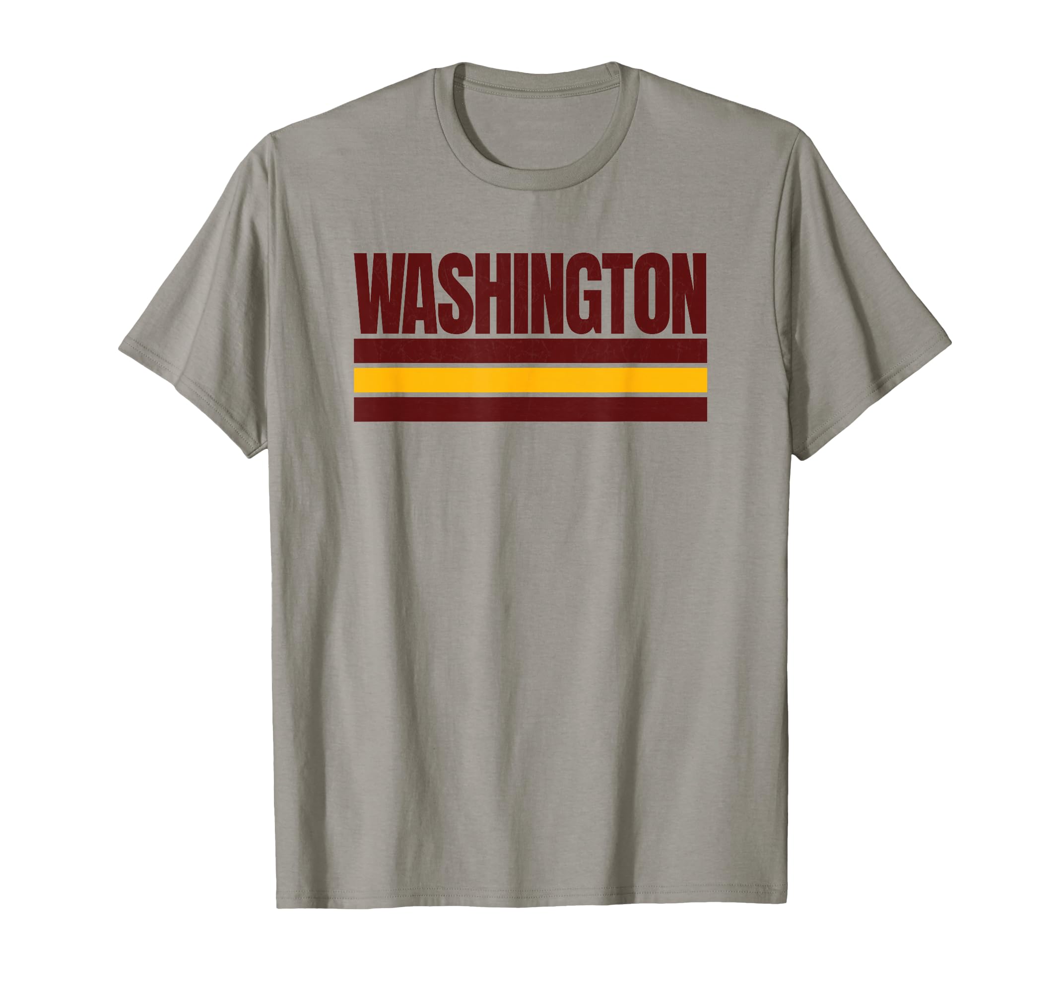 Fun Washington Red Yellow Striped T-Shirt - Graphic Print for Adults - T-Shirt, Sweatshirt, Hoodie