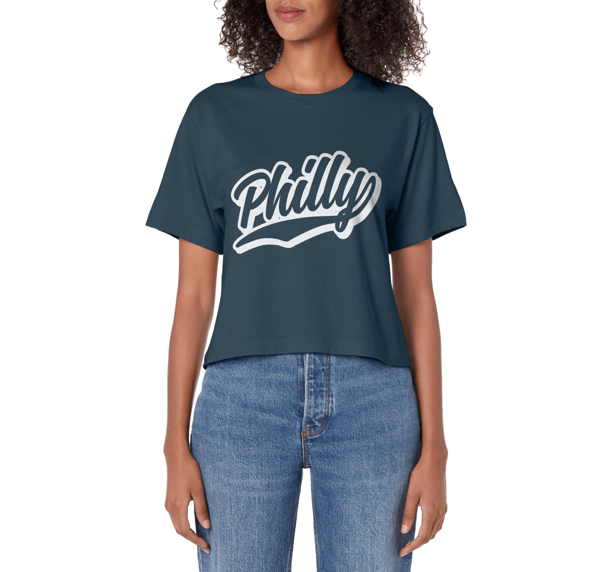 Philly Outline Script T-Shirt - Casual Everyday Wear for Adults - T-Shirt, Sweatshirt, Hoodie
