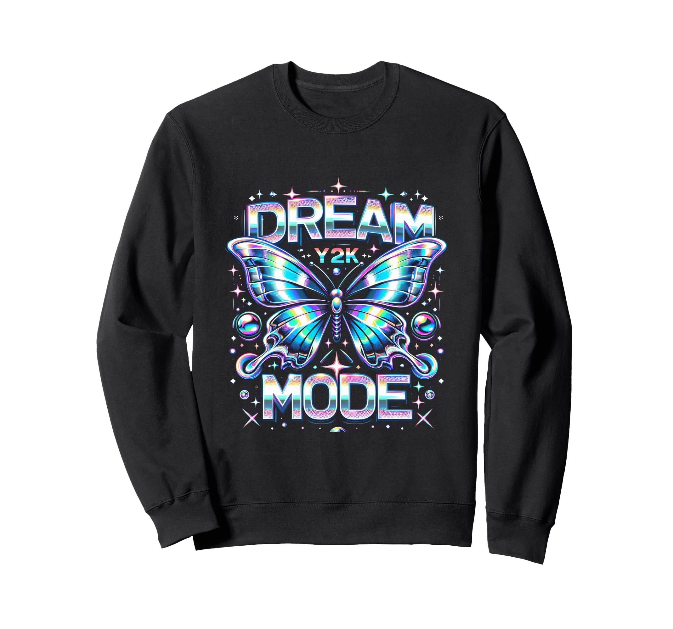 Dream Mode Butterfly Y2K Aesthetic Sweatshirt - Novelty Apparel for Adults - T-Shirt, Sweatshirt, Hoodie