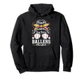 Busy Raising Ballers Mom Both Baseball Hoodie - Custom Art Print Men Women - T-Shirt, Sweatshirt, Hoodie