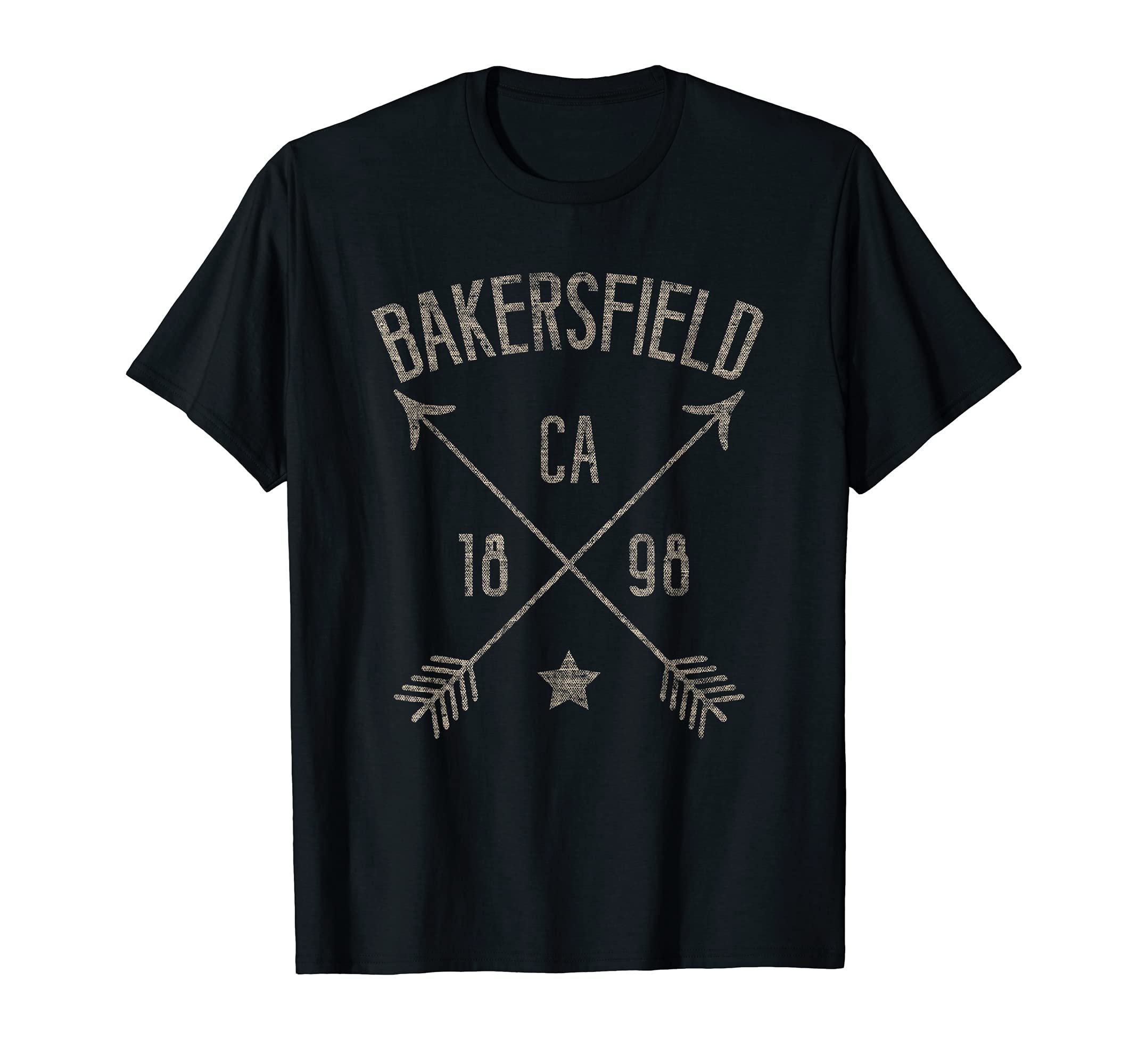 Bakersfield Ca Distressed Home City T-Shirt - Graphic Print Unisex - T-Shirt, Sweatshirt, Hoodie