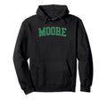Moore Ok Distressed Green Varsity Hoodie - Streetwear Style for Adults - T-Shirt, Sweatshirt, Hoodie