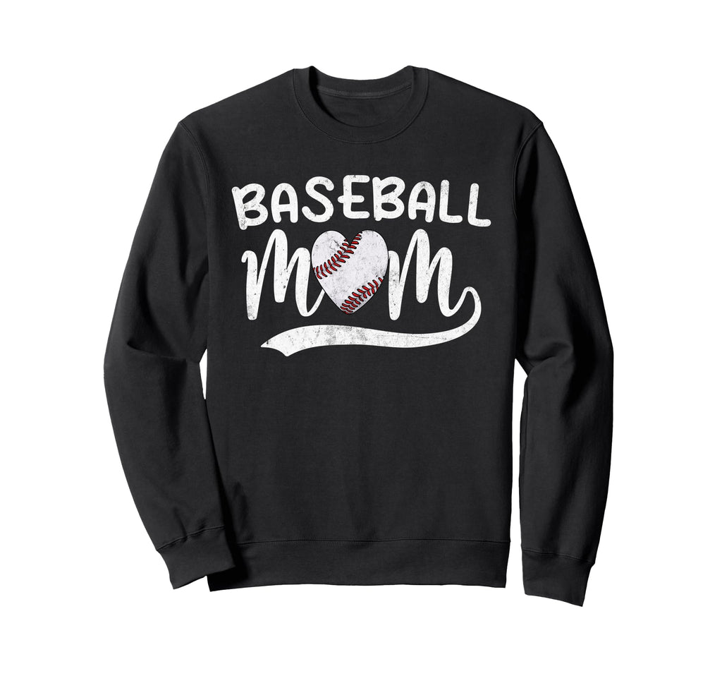 Baseball Mom Mama Funny Baseball Sweatshirt - Aesthetic Graphic for Adults - T-Shirt, Sweatshirt, Hoodie