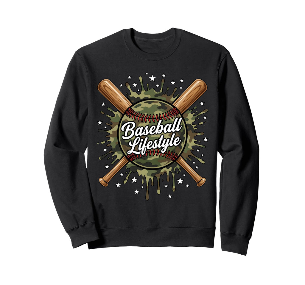 Baseball Lifestyle Sports Dad Sweatshirt - Casual Everyday Wear Men Women - T-Shirt, Sweatshirt, Hoodie