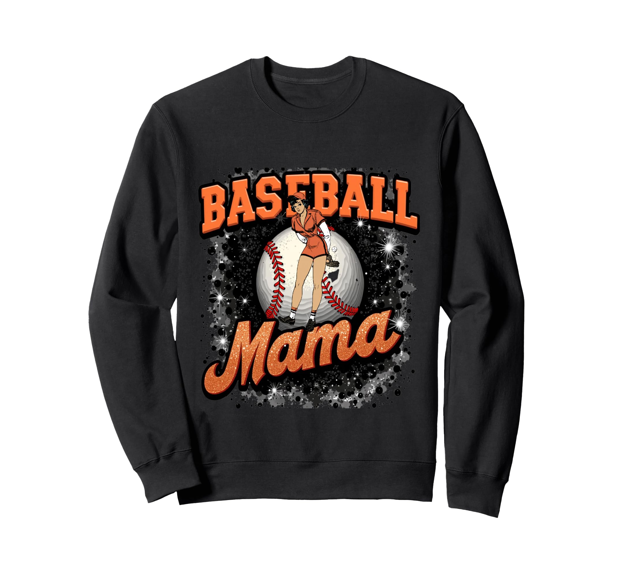 Baseball Mama Game Day Sweatshirt - Streetwear Style Unisex - T-Shirt, Sweatshirt, Hoodie