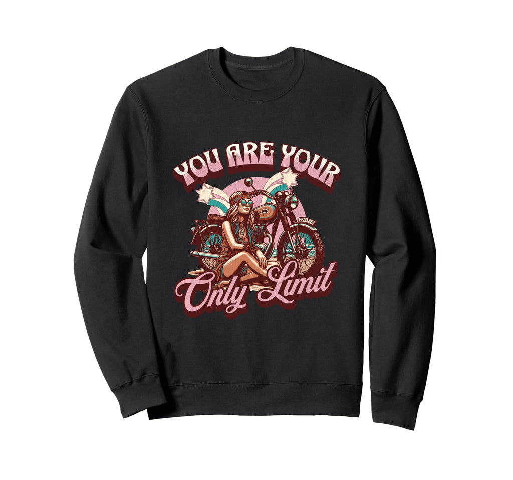 Boho Motorcycle Sweatshirt - Fun Novelty Design Unisex - T-Shirt, Sweatshirt, Hoodie
