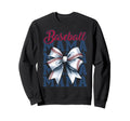 Baseball Mama Coquette Checkered Sweatshirt - Unique Graphic for Adults - T-Shirt, Sweatshirt, Hoodie