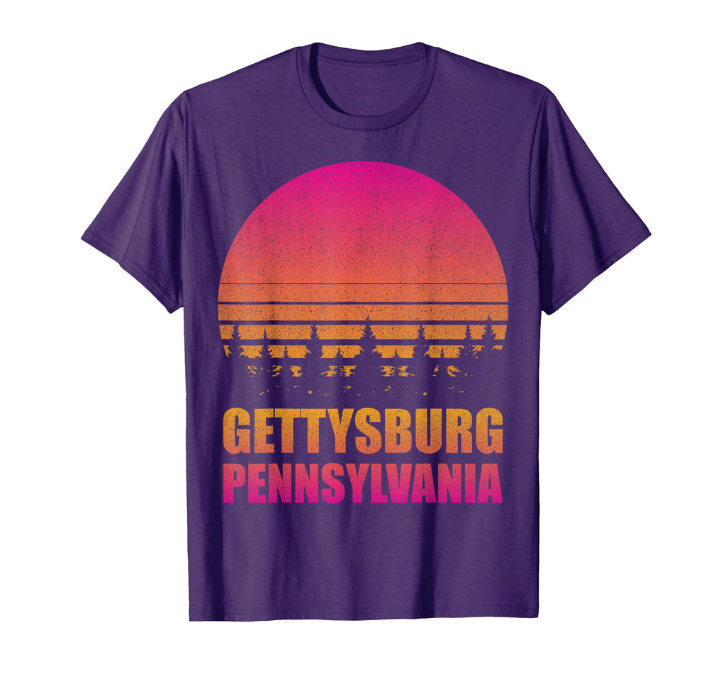 Gettysburg Pennsylvania Pa 70S 80S T-Shirt - Casual Everyday Wear Unisex - T-Shirt, Sweatshirt, Hoodie