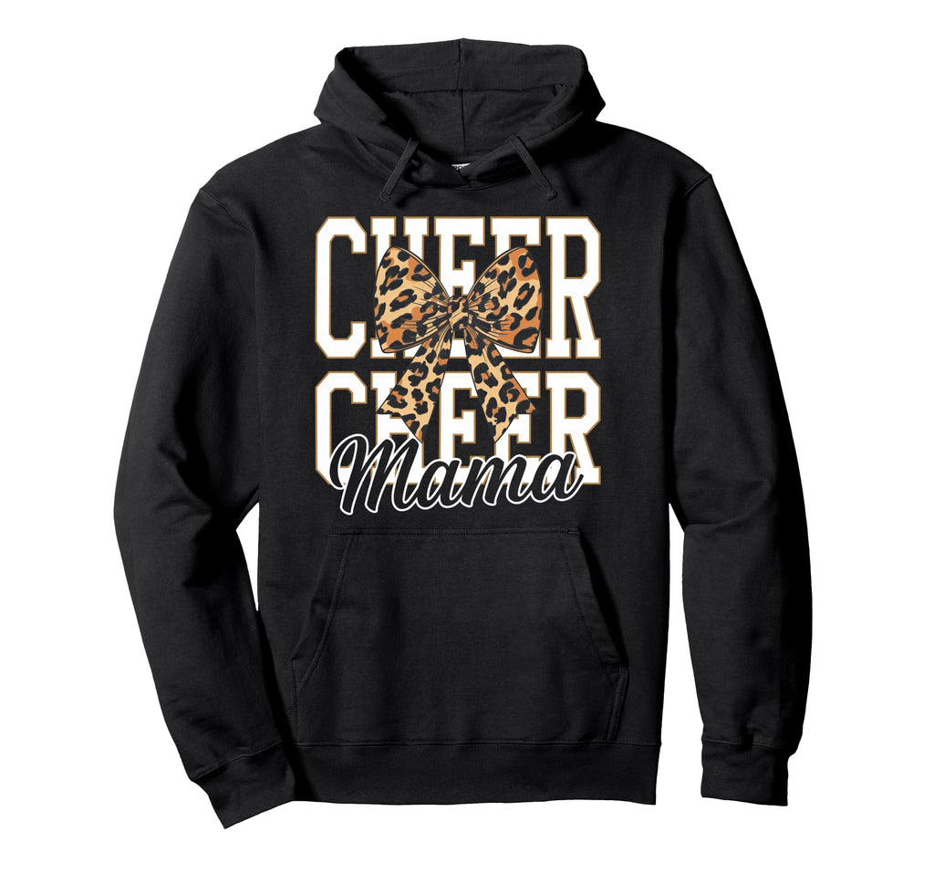 Cheer Mom Mother Bow Cheerleader Game Hoodie - Trendy Graphic Men Women - T-Shirt, Sweatshirt, Hoodie