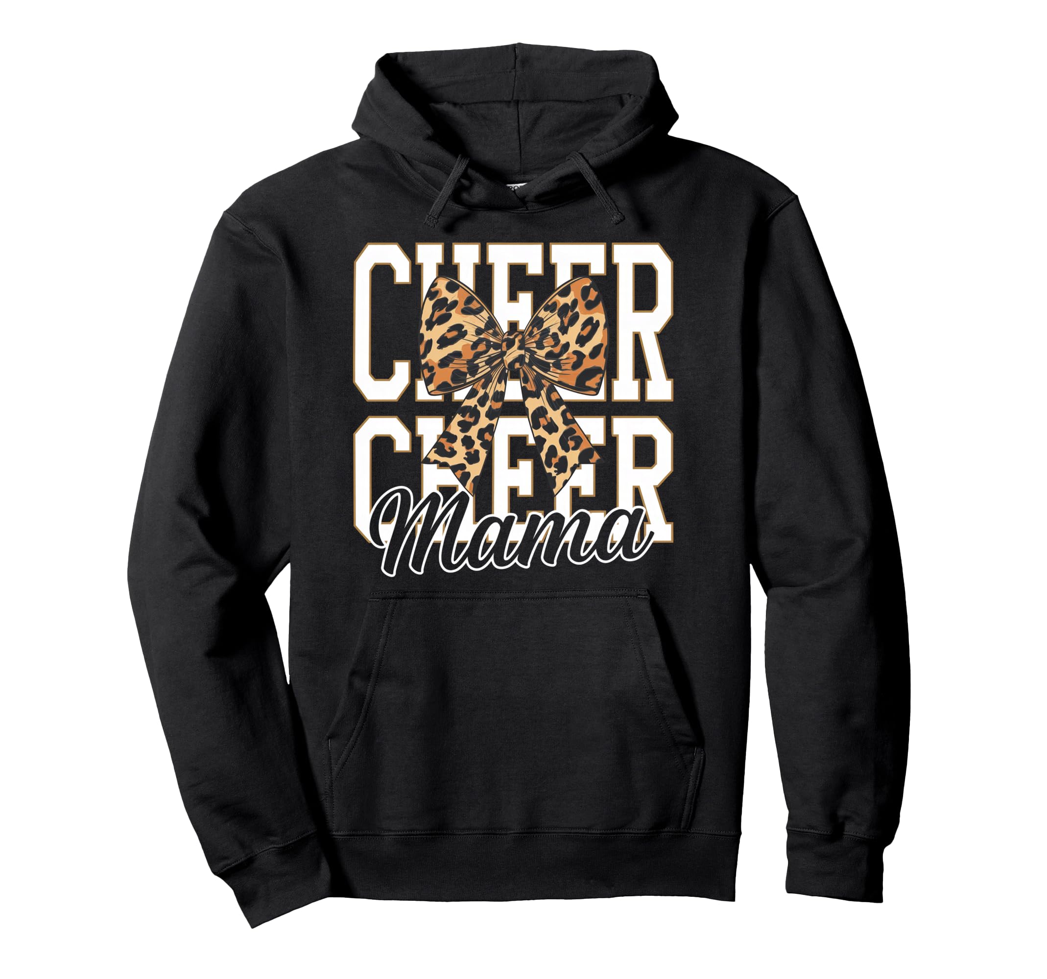 Cheer Mom Mother Bow Cheerleader Game Hoodie - Trendy Graphic Men Women - T-Shirt, Sweatshirt, Hoodie