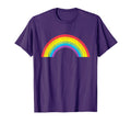 70S Rainbow Lovers Distressed T-Shirt - Unique Graphic for Adults - T-Shirt, Sweatshirt, Hoodie