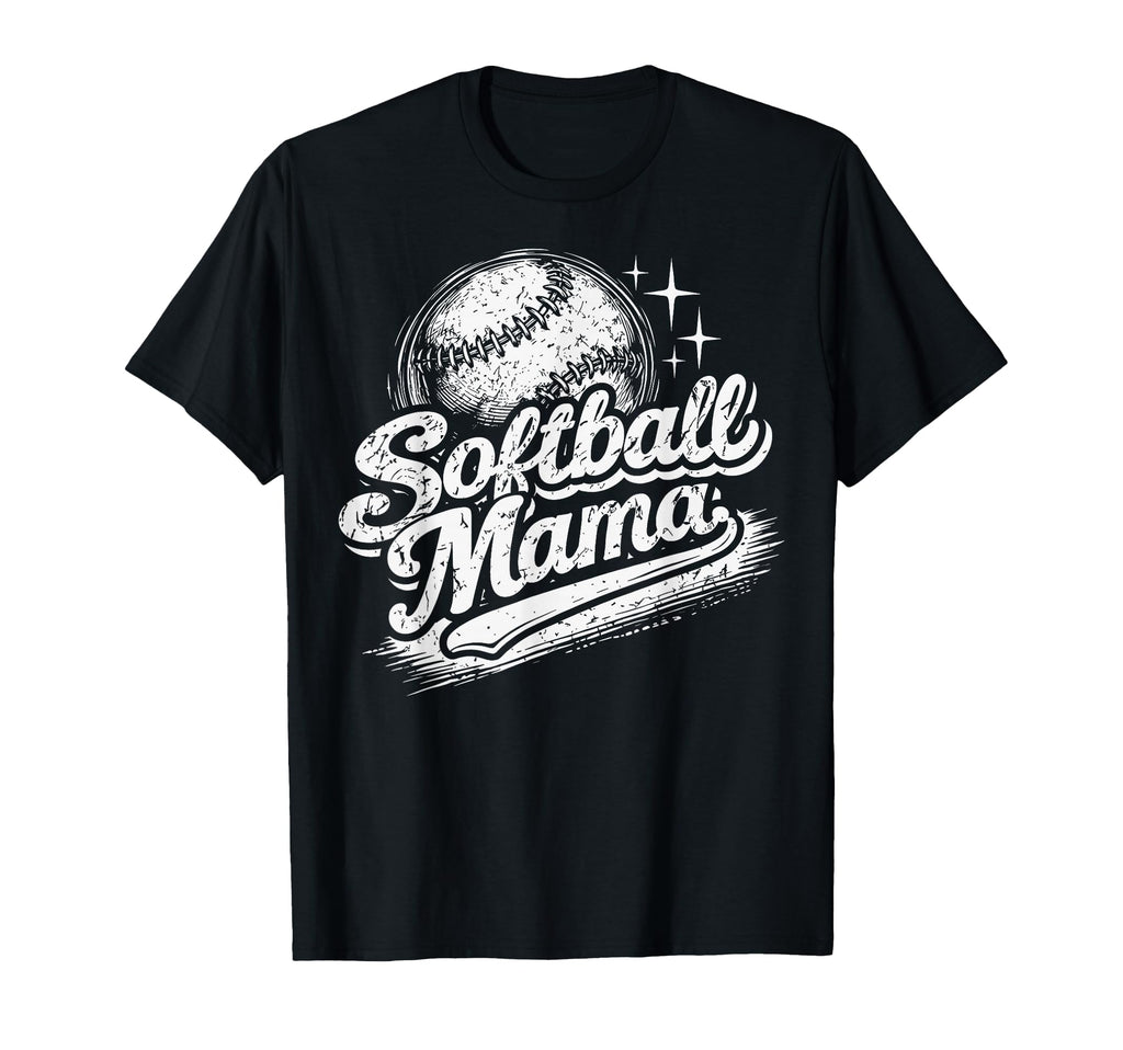 Softball Mama Baseball Mom Game Day T-Shirt - Casual Everyday Wear Unisex - T-Shirt, Sweatshirt, Hoodie