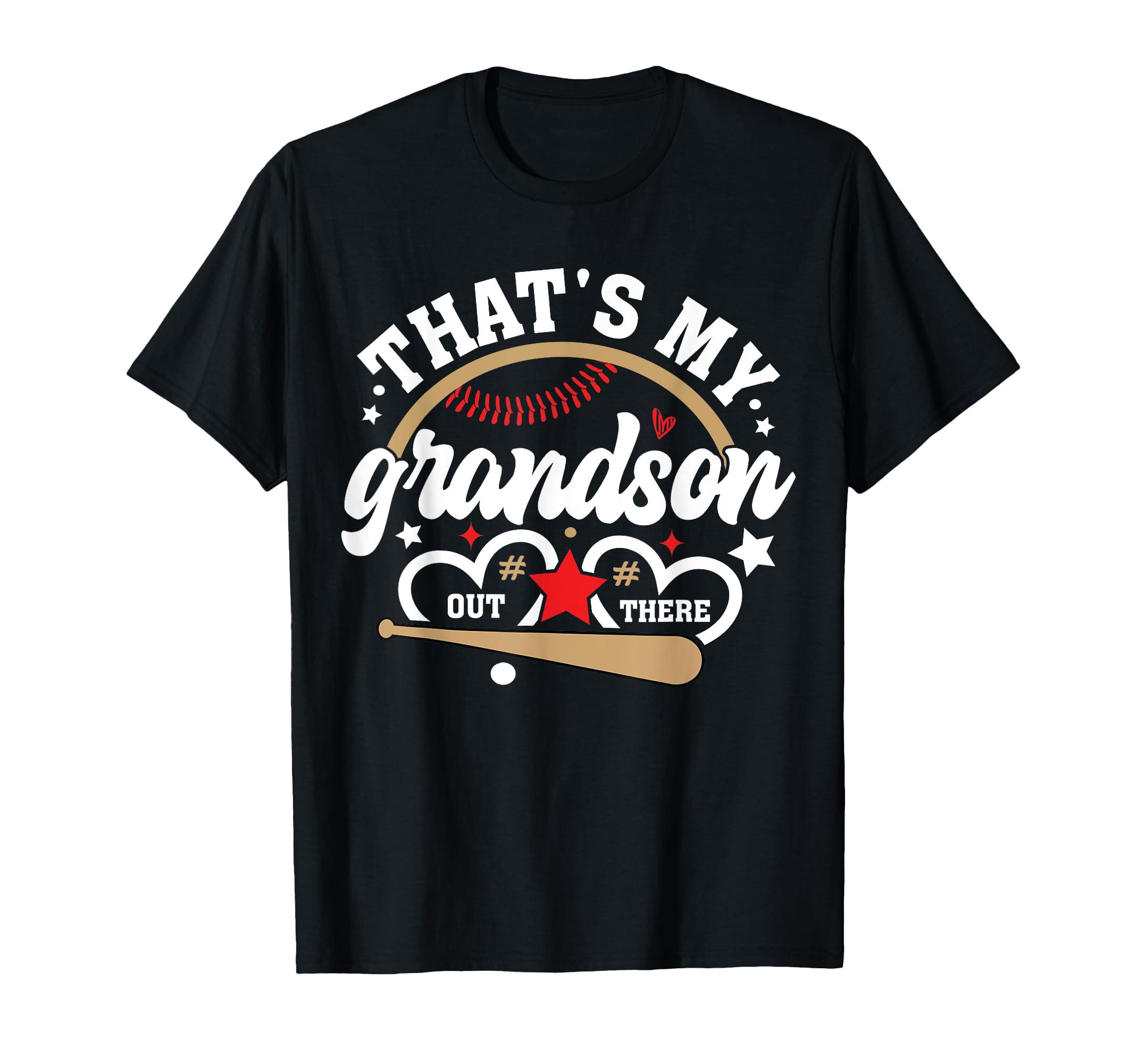 Thats My Grandson Out There Baseball T-Shirt - Minimalist Print for Adults - T-Shirt, Sweatshirt, Hoodie