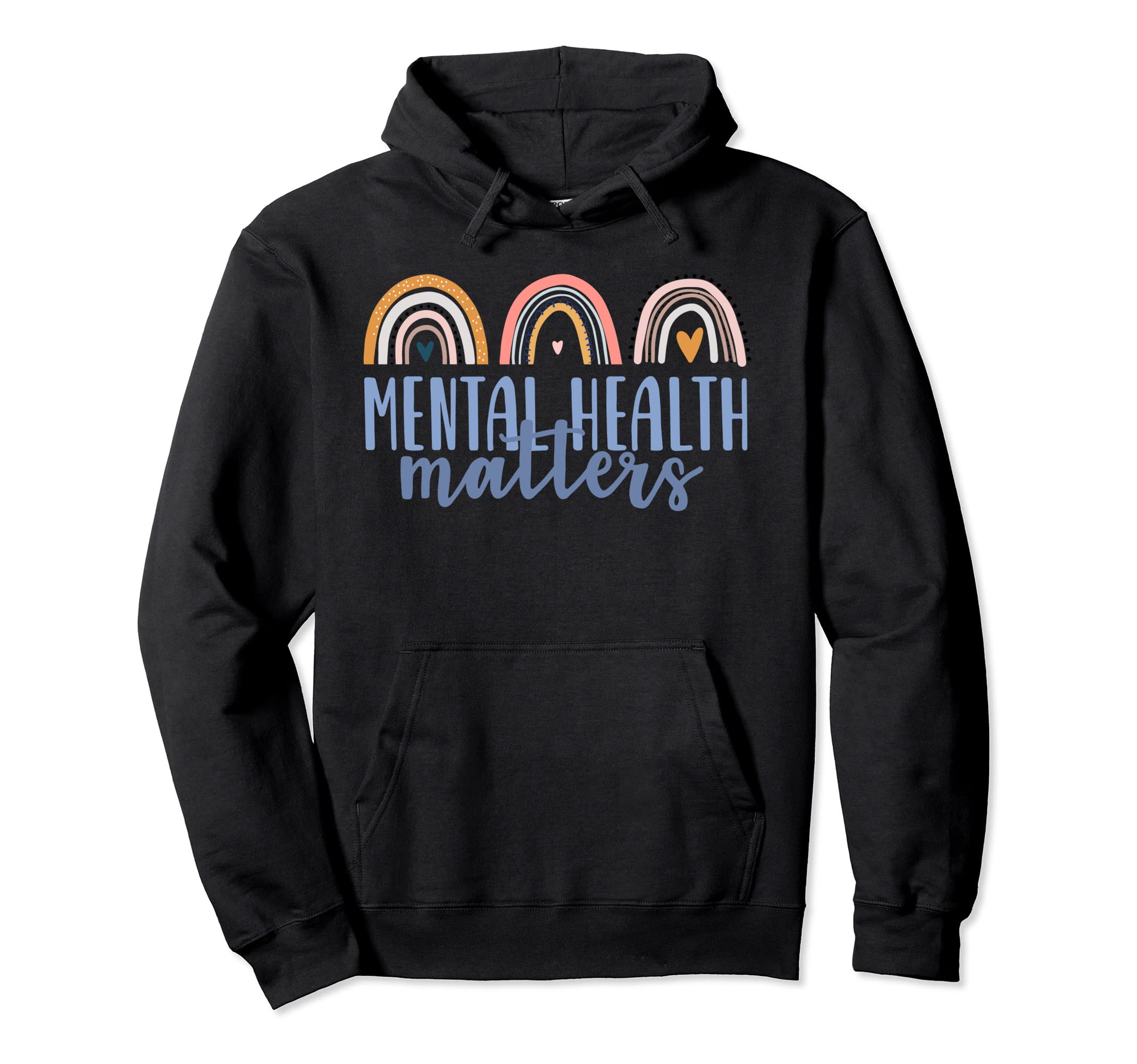 Mental Health Matters Gift End Stigma Hoodie - Custom Art Print for Adults - T-Shirt, Sweatshirt, Hoodie