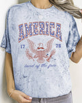 America, Land of the Free, Eagle, 1776, USA, - Adult & Kids T-Shirts, Sweatshirts & Hoodies apparel design preview 1