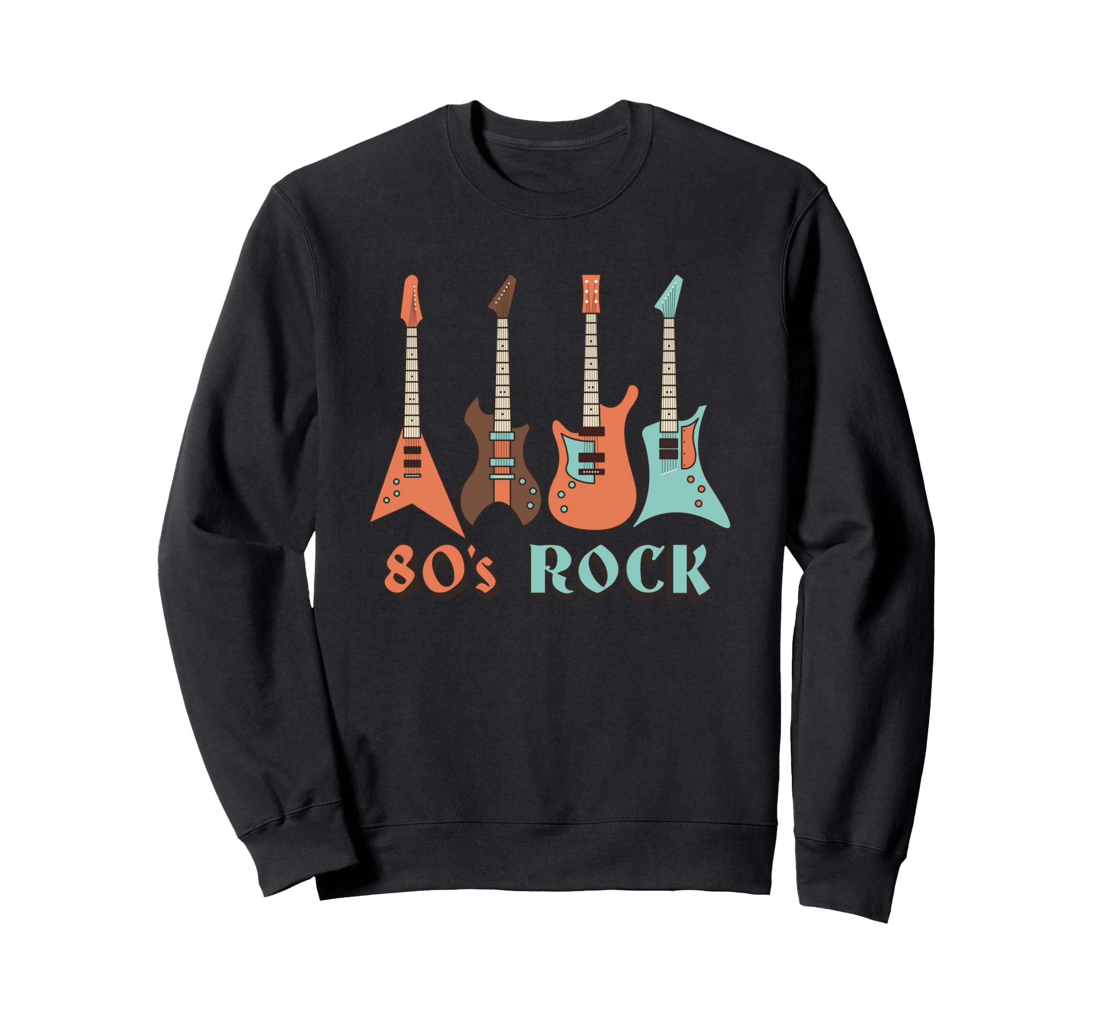 80S Rock Band Guitar Cassette Tape Sweatshirt - Unique Graphic Men Women - T-Shirt, Sweatshirt, Hoodie