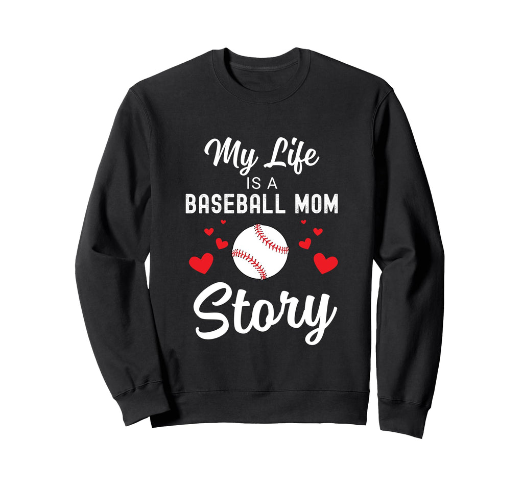 Baseball Mom Life My Life Is Baseball Sweatshirt - Minimalist Print Unisex - T-Shirt, Sweatshirt, Hoodie