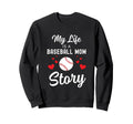Baseball Mom Life My Life Is Baseball Sweatshirt - Minimalist Print Unisex - T-Shirt, Sweatshirt, Hoodie