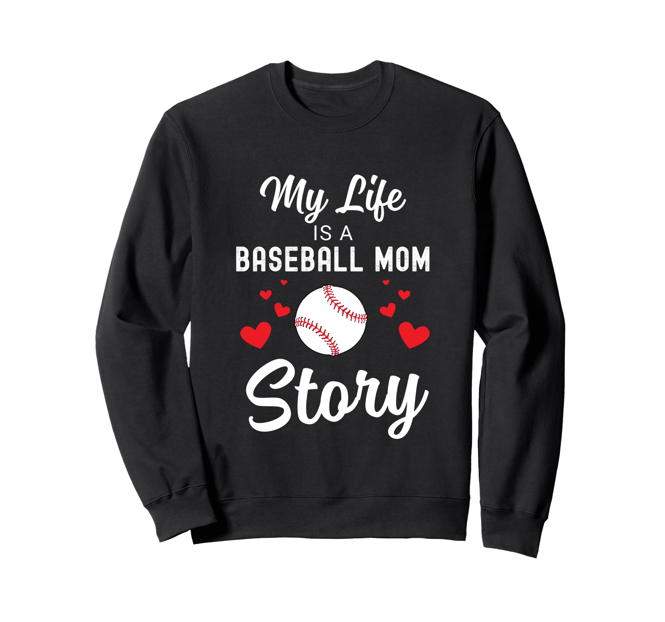 Baseball Mom Life My Life Is Baseball Sweatshirt - Minimalist Print Unisex - T-Shirt, Sweatshirt, Hoodie