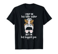Little Sister Baseball Sister T-Shirt - Fun Novelty Design Men Women - T-Shirt, Sweatshirt, Hoodie