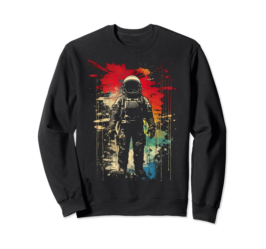 Astronaut Distressed 90S Space Sweatshirt - Custom Art Print for Adults - T-Shirt, Sweatshirt, Hoodie