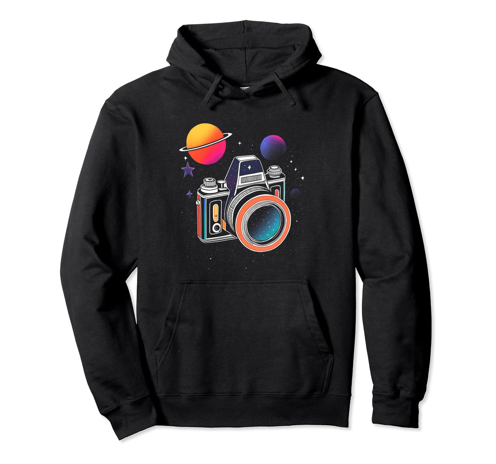 Photography Galaxy Cosmic Camera Hoodie - Graphic Print Men Women - T-Shirt, Sweatshirt, Hoodie