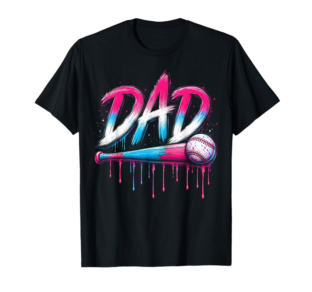 Baseball Dad Ice Cream Drip Fathers T-Shirt - Fun Novelty Design Men Women - T-Shirt, Sweatshirt, Hoodie