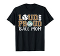 Loud And Proud Ball Mom Leopard T-Shirt - Trendy Graphic for Adults - T-Shirt, Sweatshirt, Hoodie