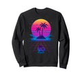 80S Synthwave Sweatshirt - Minimalist Print Unisex - T-Shirt, Sweatshirt, Hoodie