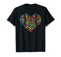 Colorful Star Dot Baseball Heart Mom T-Shirt - Novelty Apparel for Adults - T-Shirt, Sweatshirt, Hoodie