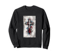 Gothic Cross Grunge Aesthetic Y2K Goth Sweatshirt - Graphic Print Unisex - T-Shirt, Sweatshirt, Hoodie