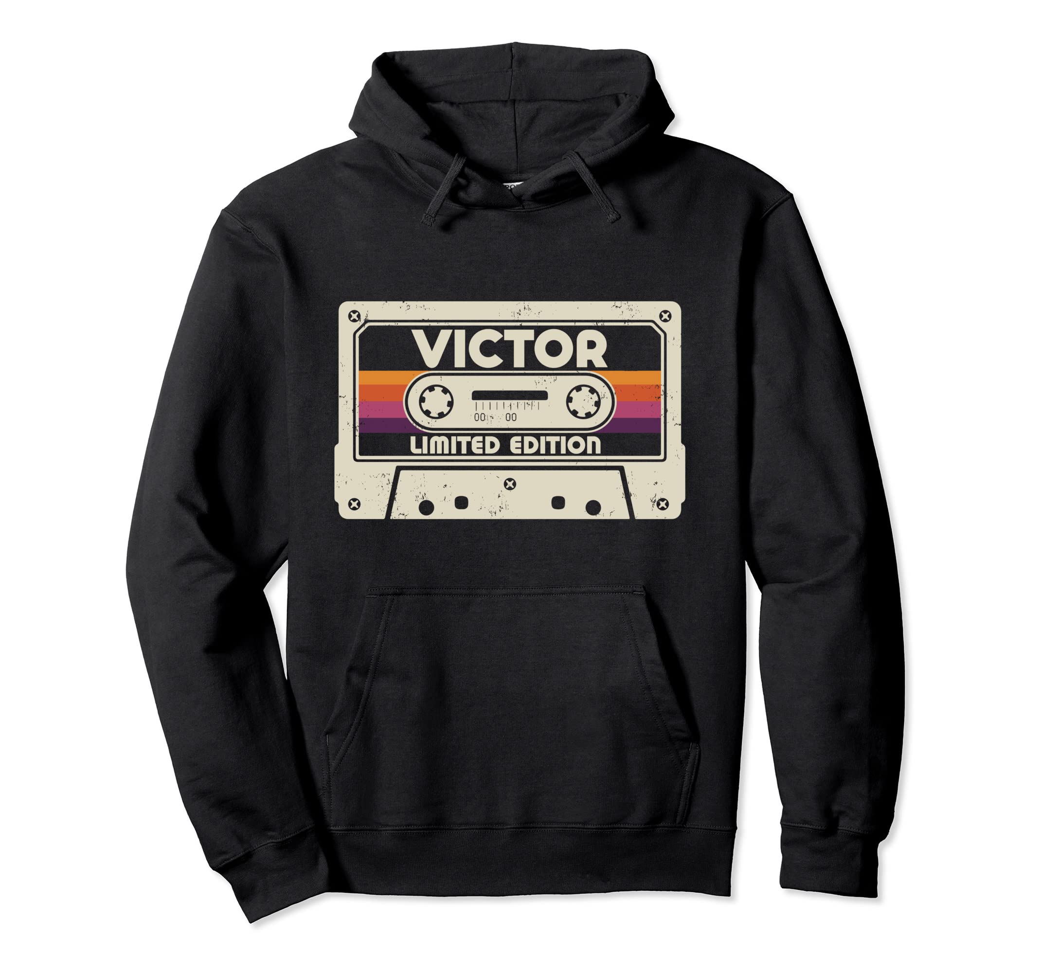 Victor First Name Cassette Tape Hoodie - Aesthetic Graphic for Adults - T-Shirt, Sweatshirt, Hoodie