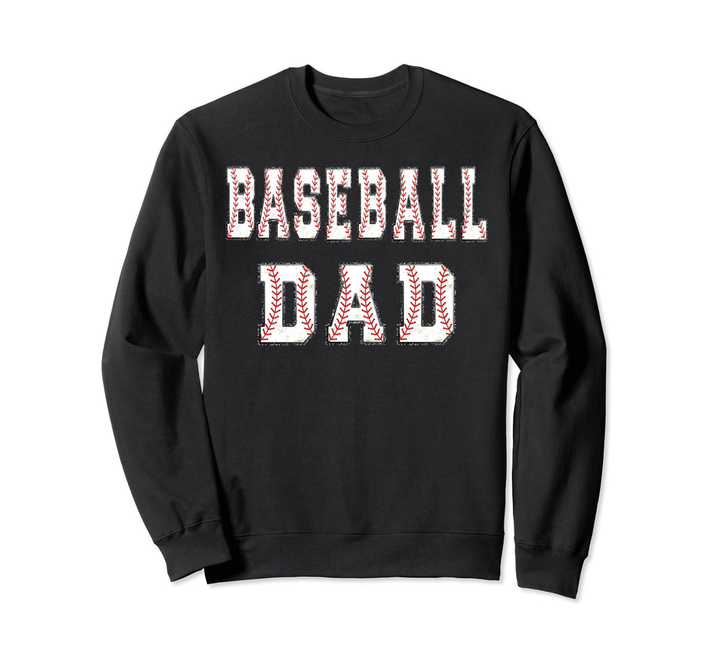 Baseball Player Dad Father Coach Sweatshirt - Aesthetic Graphic for Adults - T-Shirt, Sweatshirt, Hoodie