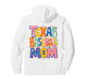 Colorful Texas Baseball Mom Doodle Art Hoodie - Casual Everyday Wear Unisex - T-Shirt, Sweatshirt, Hoodie