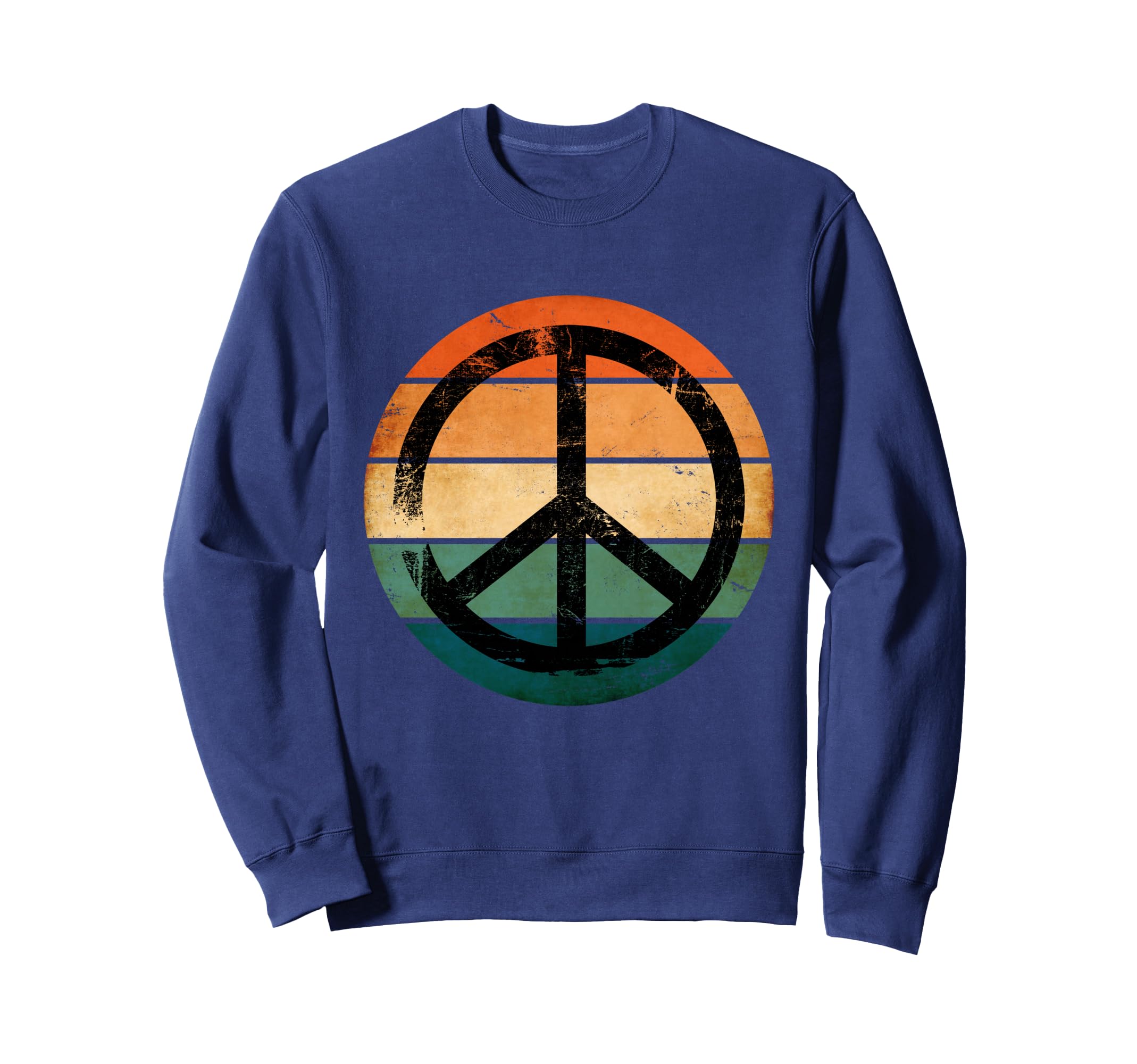 Distressed Peace Sign Sweatshirt - Unique Graphic for Adults - T-Shirt, Sweatshirt, Hoodie