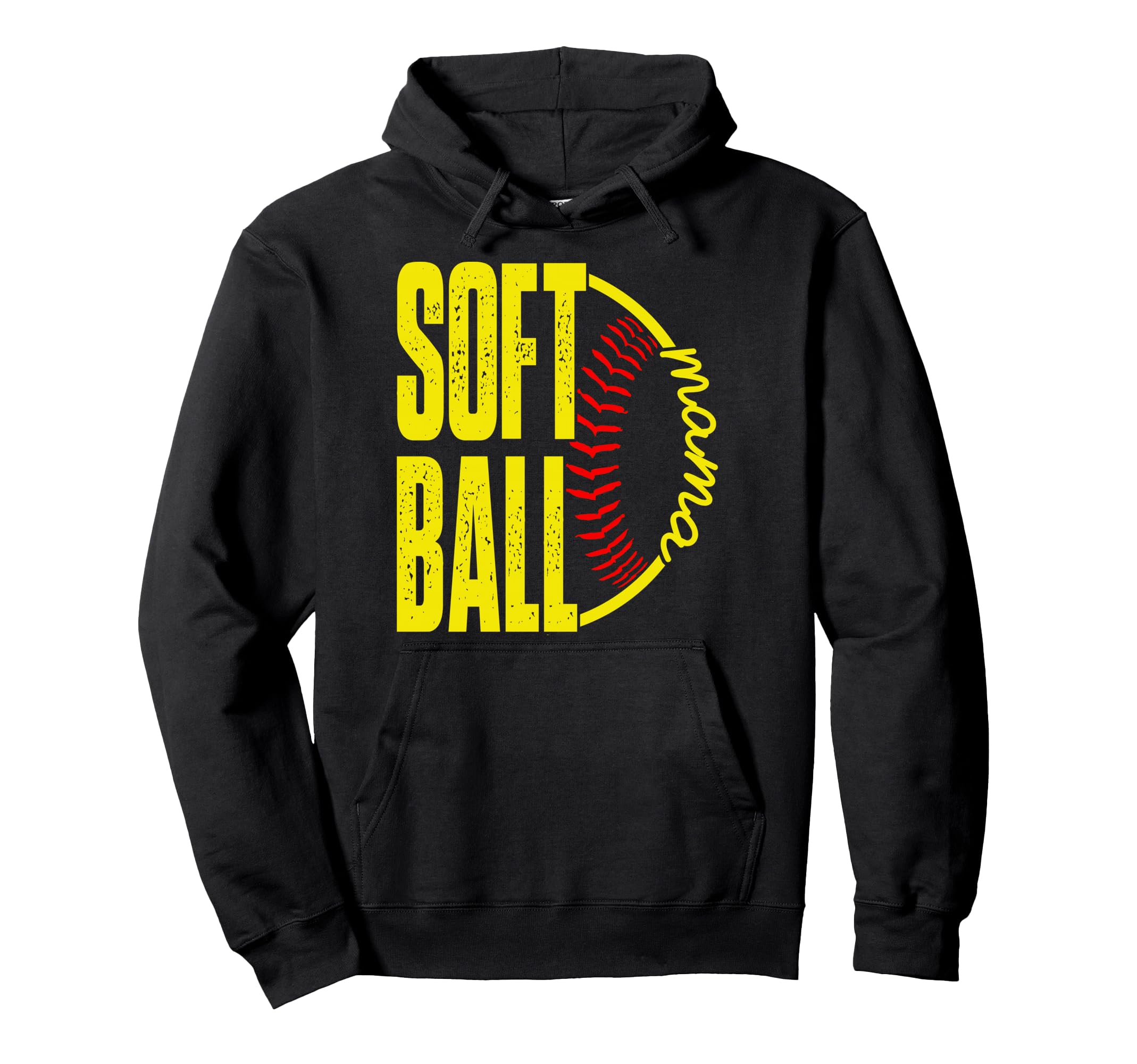 Softball Mama Mothers Day Softball Mom Hoodie - Fun Novelty Design Unisex - T-Shirt, Sweatshirt, Hoodie