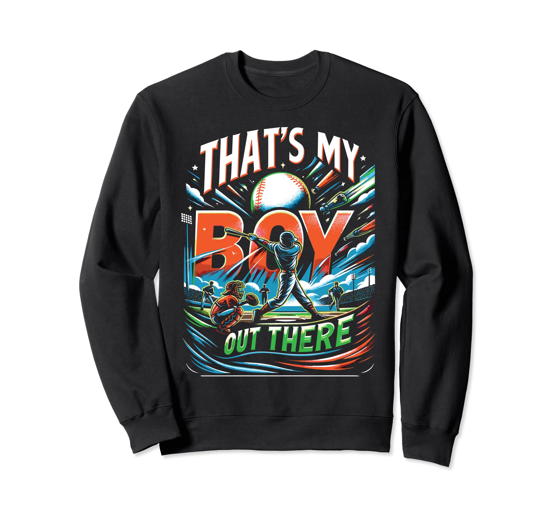 Baseball Daddy Fathers Day Sweatshirt - Streetwear Style Men Women - T-Shirt, Sweatshirt, Hoodie