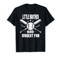 Little Brother And Biggest Fan Softball T-Shirt - Unique Graphic Men Women - T-Shirt, Sweatshirt, Hoodie